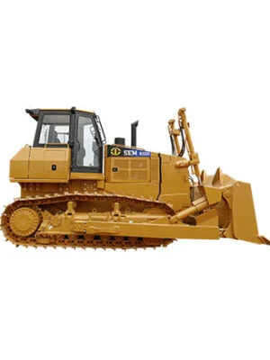 bulldozer with backhoe